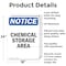 Signmission Chemical Storage Area OSHA Notice Sign, Aluminum, 18in W x 24in L, 2PK OS-2PACK-NS-A-1824-V-10570 - alternate 2